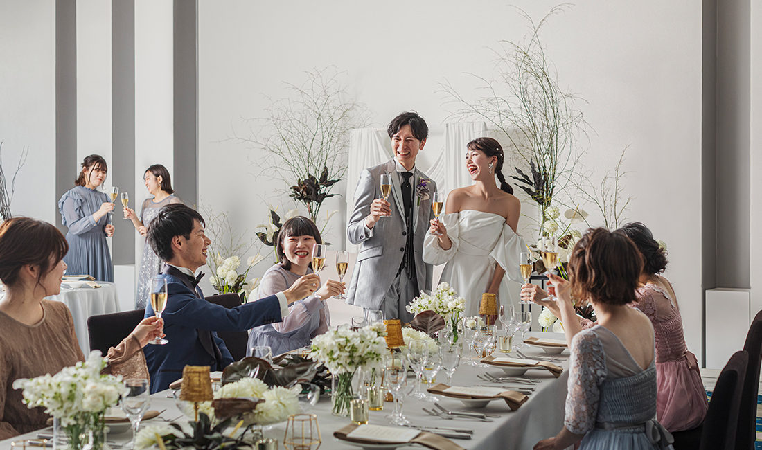 ナチュラルな雰囲気などドレスに合わせ様々なコーディネートをプランナーがご提案